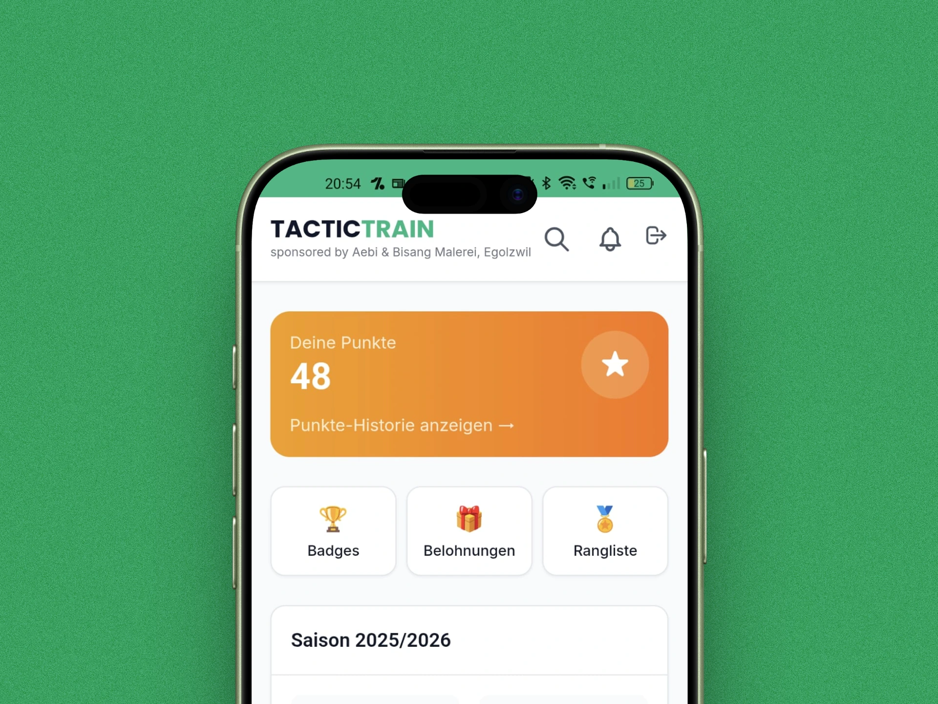 Punkte & Badges Screenshot